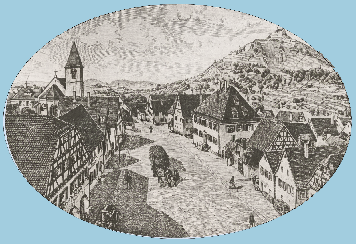 Hirschau oval alter Stich für neues Logo